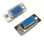 Đầu Nối DB15 Cái Chân Thẳng 3 Hàng Hàn PCB